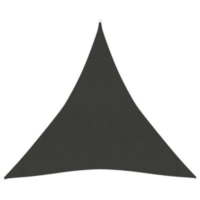 Berkfield Sunshade Sail 160 G/m2 Anthracite 4X4X4 M Hdpe - image 1