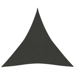 Berkfield Sunshade Sail 160 G/m2 Anthracite 4X4X4 M Hdpe - thumbnail 1