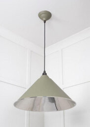 From the Anvil Smooth Nickel Hockley Pendant In Tump - thumbnail 5