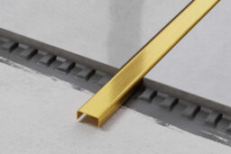 Ilcom Decorative Profile C 40mm X 2700mm X 0.65mm Gold Brushed Stainless Steel - thumbnail 2