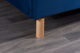 Save On Goods UK 4Ft Small Double Blue Soft Velvet Velour Fabric, Buttoned Upholstered Bed Frame - thumbnail 5