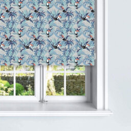 Lister Cartwright Blackout Roller Blinds For Kids Easy Fit Child Safety Included (Toucan Blue , 90 X 140 Cm) - thumbnail 2