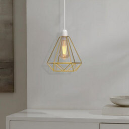 Vintage Industrial Cage Lampshade E27 Metal Pendant Light Shade 20X20Cm - thumbnail 7