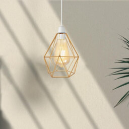 Vintage Industrial Cage Lampshade E27 Metal Pendant Light Shade 20X20Cm - thumbnail 3