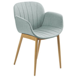 Beliani Set Of 2 Dining Chairs Alice Fabric Mint Green - thumbnail 4