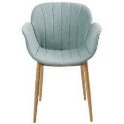 Beliani Set Of 2 Dining Chairs Alice Fabric Mint Green - thumbnail 5