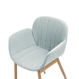 Beliani Set Of 2 Dining Chairs Alice Fabric Mint Green - thumbnail 7