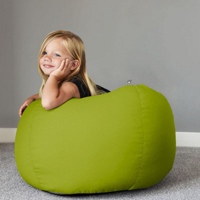 rucomfy Beanbags Rucomfy Indoor Or Outdoor Kids Water Resistant Olive Small Classic Beanbag - image 1