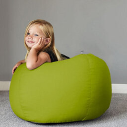 rucomfy Beanbags Rucomfy Indoor Or Outdoor Kids Water Resistant Olive Small Classic Beanbag - thumbnail 1