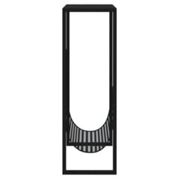 Berkfield Magazine Rack Black 35X15X45 Cm Steel - thumbnail 4