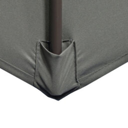 Outsunny 3(M) Cantilever Parasol 360 Degrees Rotation Roma Umbrella Grey - thumbnail 8