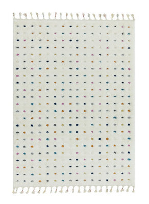 Dotted Kilim Modern Moroccan Easy To Clean Rug For Dining Room-80Cm X 150Cm - image 1