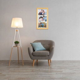 AK Frames 16X8 Mustard Yellow Modern Multi Photo Frame With White Mount - Holds 3 Apertures (3X) 7X5 Photos - thumbnail 3