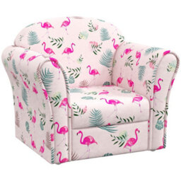 Aiyaplay Kids Armchair Toddler Sofa Chair Bedroom Playroom, Flamingo Pink - thumbnail 2