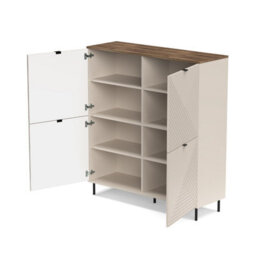 Heze Furniture Evo Modern Style 4 Door Sideboard With Textured Effect - thumbnail 5