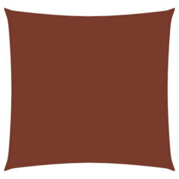Berkfield Sunshade Sail Oxford Fabric Square 3X3 M Terracotta - thumbnail 1