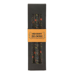 Something Different Midnight Printed Taper Candle (Pack Of 3) Black (One Size) - thumbnail 3