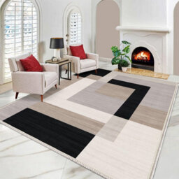 Ameha Milo Neutral Printed Rug Extra Large Area Living Room Bedroom Printed Rug Indoor/outdoor Floor Mat(200X290 Cm) - thumbnail 5
