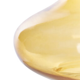 Beliani Handmade Yellow Glass Vase Bottle Shape Narrow Neck - 23 X 23 X 30 Cm - thumbnail 6
