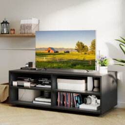Gainoom Entertainment Center Black Tv Stand For Tvs Up To 40 Inche - thumbnail 5