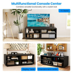 Gainoom Entertainment Center Black Tv Stand For Tvs Up To 40 Inche - thumbnail 7
