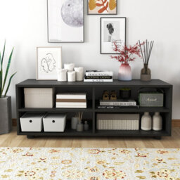 Gainoom Entertainment Center Black Tv Stand For Tvs Up To 40 Inche - thumbnail 4