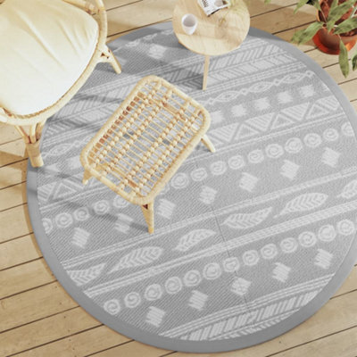 Walplus Outdoor Carpet Rugs For Garden Patios  Grey 160 Cm Pp - image 1