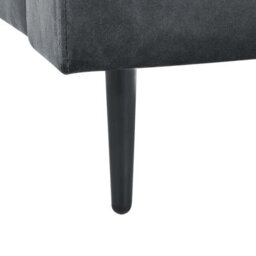 Beliani Chaise Longue Gueret Velvet Grey - thumbnail 8