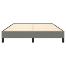 Berkfield Bed Frame Dark Grey 135X190 Cm 4Ft6 Double Fabric - thumbnail 5