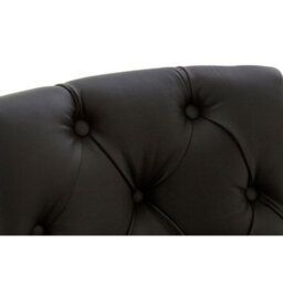 Orsina Park Black Faux Leather Bar Chair, Backrest Breakfast Bar Chair, Footrest Living Bar Chair Kitchen - thumbnail 5