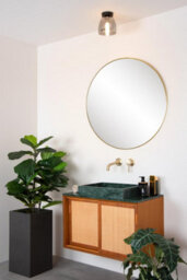 Lucide Tyler Retro Flush Ceiling Light Bathroom 16,1Cm - 1Xg9 - Ip44 - Black - thumbnail 7