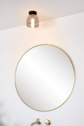Lucide Tyler Retro Flush Ceiling Light Bathroom 16,1Cm - 1Xg9 - Ip44 - Black - thumbnail 6