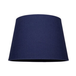 Happy Homewares Traditional 8 Inch Midnight Blue Linen Drum Table/pendant Lamp Shade 40W Maximum - thumbnail 1