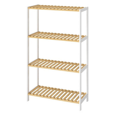 Levede 4-Tier Bamboo Shoe Rack Stand Adjustable Wooden Storage Shelf Organiser - image 1