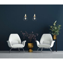 Luminosa Lighting Luminosa Selene Bar Pendant Ceiling Light Black, Gold 2X E27 - thumbnail 3