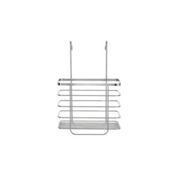 OPTIMAL PRODUCTS 3 Tier Stainless Steel Caddy Super Suction Cup No Drilling Bathroom