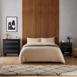Spinningfield Black Rattan Chest Of Drawers, 2 Drawers Clothes Dresser, Bedroom Drawers W/ Cane Fronted Drawers, Clothes Cabinet - thumbnail 2