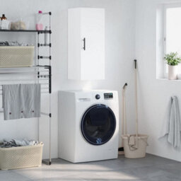 Berkfield Elegant Wall Mounted Cabinet White 34.5X34X90 Cm - thumbnail 2