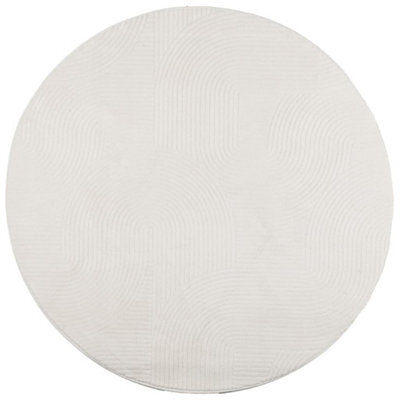 Berkfield Modern Rug Iza Short Pile Scandinavian Look Cream Size  200 Cm