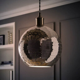 Valuelights Dolly Disco Mirror Ball Ceiling Lamp Shade (D)25Cm - thumbnail 2