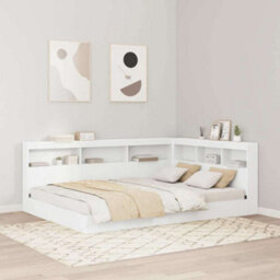Berkfield Storage Headboard With Shelf White 140 Cm Engineered Wood - thumbnail 1