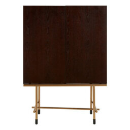 Orsina  Wine Cabinet With Ample Storage,durable Build Display Unit,wooden Cabinet With Brushed Brass Finish Legs - thumbnail 4