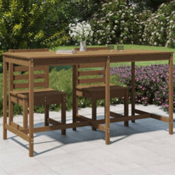 Berkfield Garden Table Honey Brown 203.5X90X110 Cm Solid Wood Pine - thumbnail 1