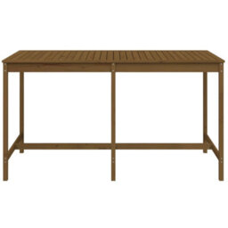 Berkfield Garden Table Honey Brown 203.5X90X110 Cm Solid Wood Pine - thumbnail 4