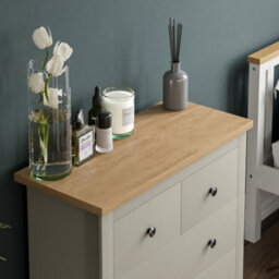 Lassic Vida Designs Arlington Grey 2+2 Drawer Chest (H)810mm (W)790mm (D)350mm - thumbnail 6