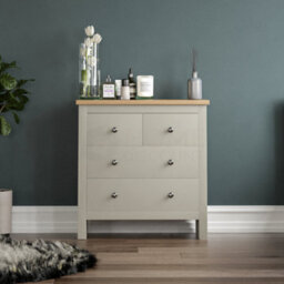 Lassic Vida Designs Arlington Grey 2+2 Drawer Chest (H)810mm (W)790mm (D)350mm - thumbnail 3