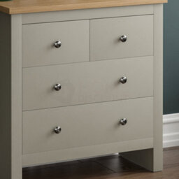 Lassic Vida Designs Arlington Grey 2+2 Drawer Chest (H)810mm (W)790mm (D)350mm - thumbnail 5