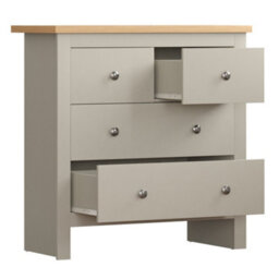 Lassic Vida Designs Arlington Grey 2+2 Drawer Chest (H)810mm (W)790mm (D)350mm - thumbnail 8