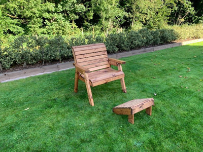 Charles Taylor Trading Charles Taylor Grand Chair With Footstool - image 1