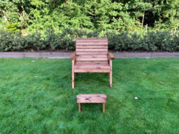 Charles Taylor Trading Charles Taylor Grand Chair With Footstool - thumbnail 2